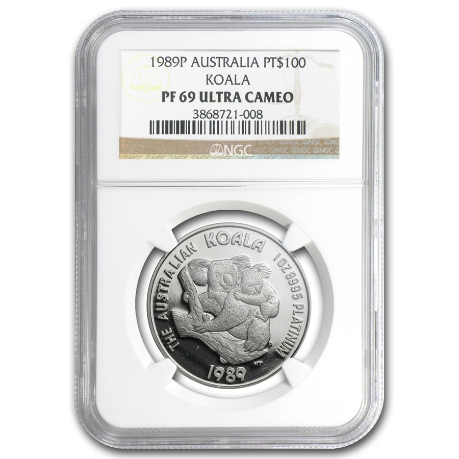 1989 Australia 1 oz Proof Platinum Koala PF-69 NGC