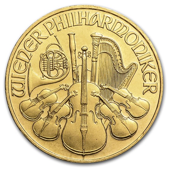 1989 Austria 1/4 oz Gold Philharmonic BU 1989 Austria 1/4 oz Gold Philharmonic BU