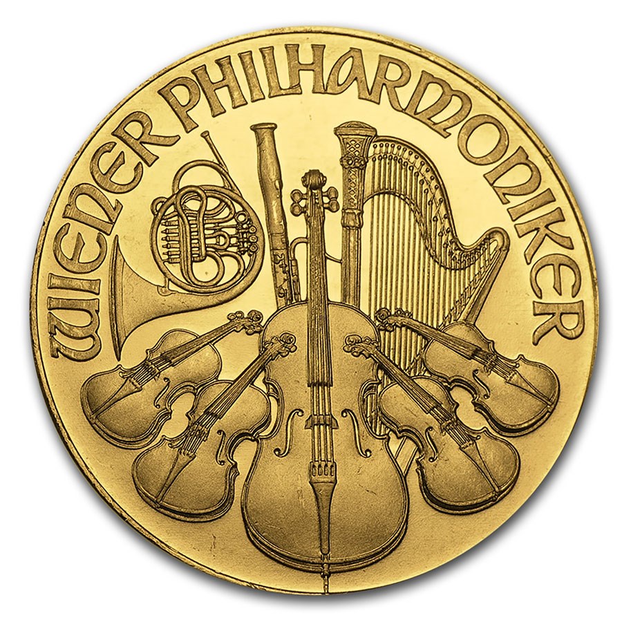 1989 Austria 1 oz Gold Philharmonic BU