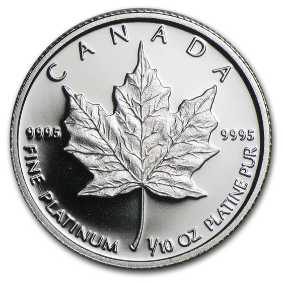1989 Canada 1/10 oz Platinum Maple Leaf Proof