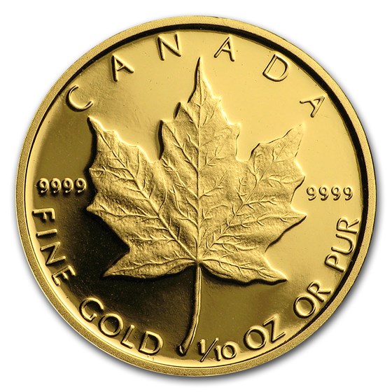 1989 Canada 1/10 oz Proof Gold Maple Leaf (Capsule Only) 1989 Canada 1/10 oz Proof Gold Maple Leaf (Capsule Only)