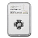 1989 Canada 1/4 oz Platinum Maple Leaf PF-70 NGC