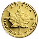 1989 Canada 1/4 oz Proof Gold Maple Leaf