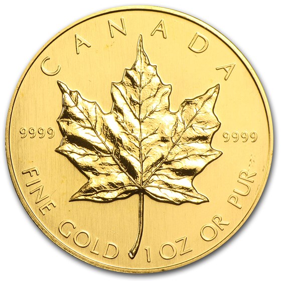 1989 Canada 1 oz Gold Maple Leaf BU
