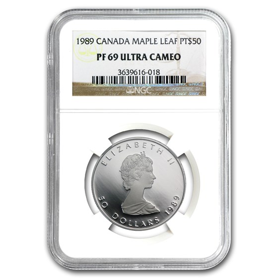 1989 Canada 1 oz Proof Platinum Maple Leaf PF-69 NGC