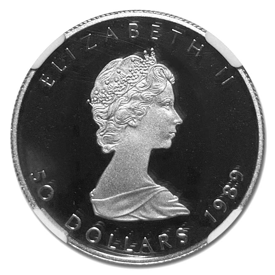ゆ*き様 カナダ 1オンス 999 銀貨 1989年 Buy 1989 Canadian 1 oz Platinum Maple Leaf PF-70 UCAM | APMEX