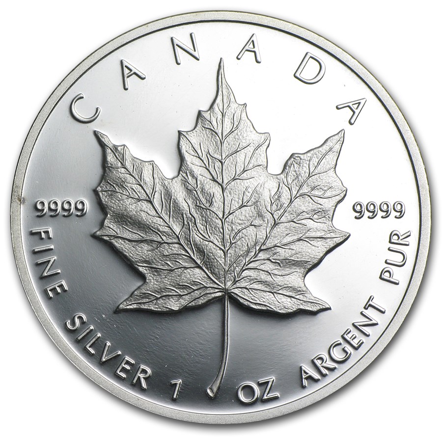 1989 Canada 1 oz Proof Silver Maple Leaf (Coin Only)