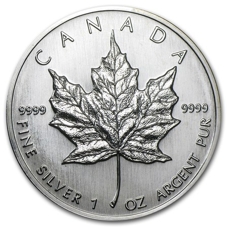 Buy 1989 Canadian oz Silver Maple Leaf BU APMEX