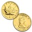 1989 Canada 4-Coin Gold Maple Leaf PF Set (10th Anniv, Box & COA)