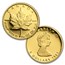1989 Canada 4-Coin Gold Maple Leaf PF Set (10th Anniv, Box & COA)