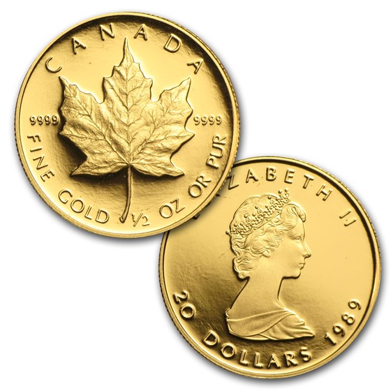 Buy 1989 CA 4-Coin Gold Maple Leaf PF Set 10th Anniv | APMEX