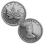 1989 Canada 4-Coin Platinum Maple Leaf Set (10th Ann, Box & COA)
