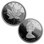 1989 Canada 4-Coin Platinum Maple Leaf Set (10th Ann, Box & COA)