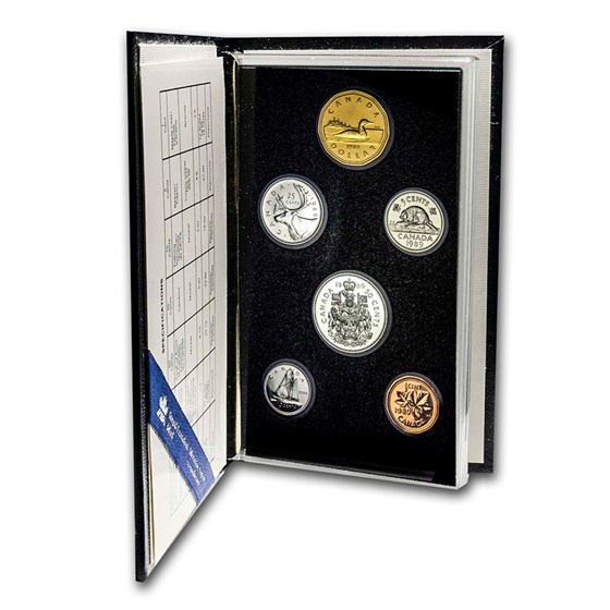 1989 Canada 6-Coin Specimen Set (COA, without outer box) 1989 Canada 6-Coin Specimen Set (COA, without outer box)