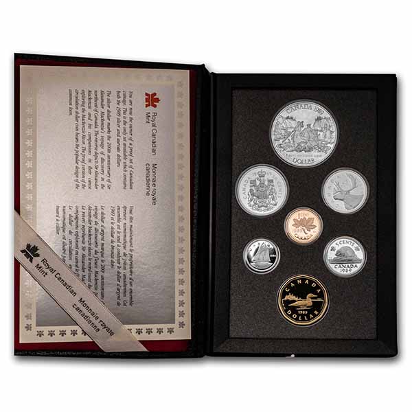 1990 Canada Double Dollar Proof Set with COA 