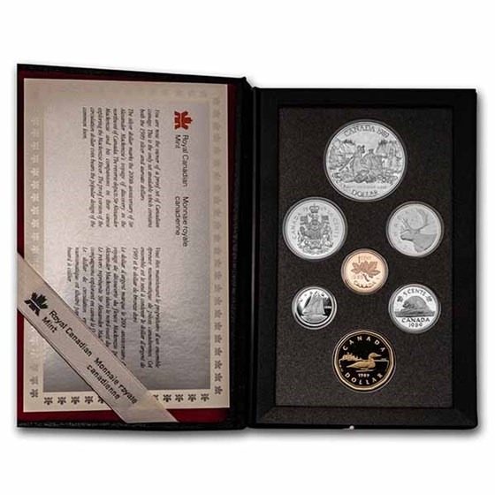 1989 Canada 7-Coin Double Dollar Proof Set