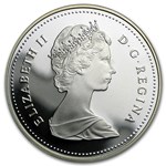 1989 Canada Silver Dollar Proof (Mackenzie River)