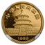 1989 China 1/10 oz Gold Panda Large Date MS-69 NGC