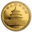 1989 China 1/10 oz Gold Panda MS-69 PCGS (Small Date)