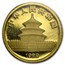 1989 China 1/10 oz Gold Panda Small Date BU (Sealed)