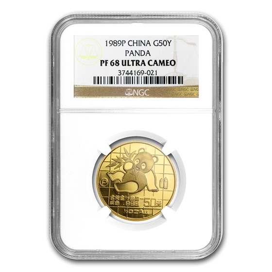 1989 China 1/2 oz Proof Gold Panda PF-68 NGC 1989 China 1/2 oz Proof Gold Panda PF-68 NGC