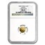 1989 China 1/20 oz Gold Panda Large Date MS-69 NGC