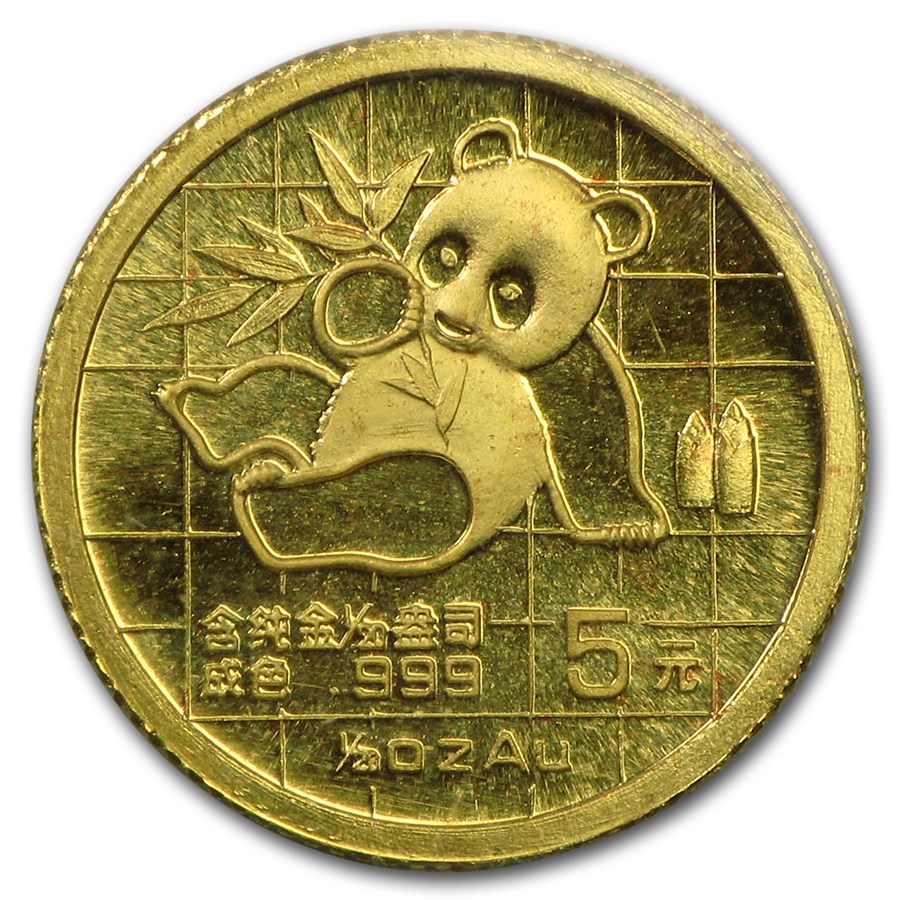 1989 China 1/20 oz Gold Panda Small Date BU (Sealed)