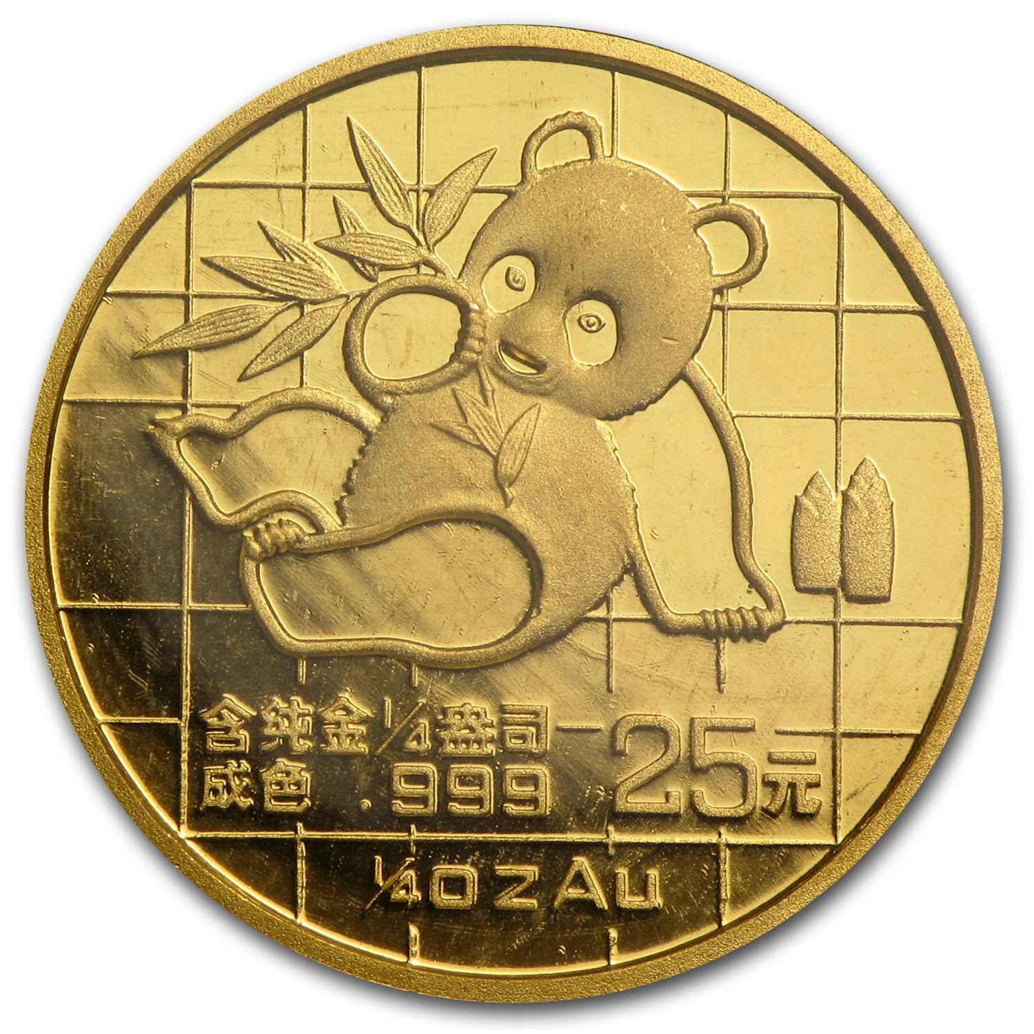 コート Panda Buy 1989 China 1/4 oz Gold Panda Large Date BU (Sealed) | APMEX