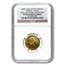 1989 China 1/4 oz Gold Panda Medal PF-69 NGC (New York Conv)