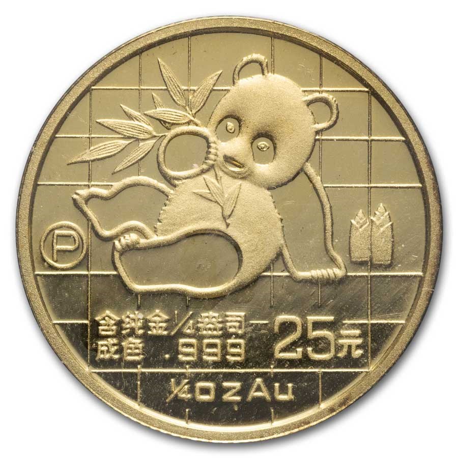 1989 China 1/4 oz Gold Panda Proof (In Capsule)