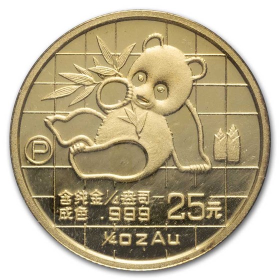 1989 China 1/4 oz Gold Panda Proof (In Capsule) 1989 China 1/4 oz Gold Panda Proof (In Capsule)