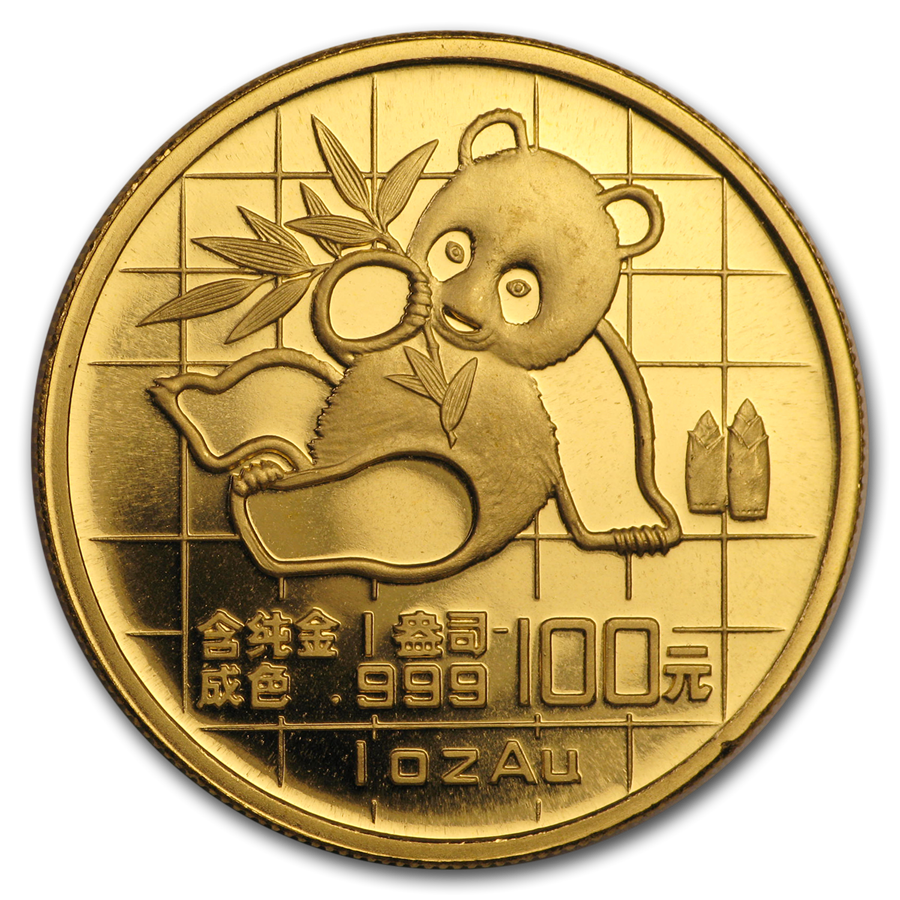 Buy 1989 China 1 oz Gold Panda Small Date BU (In Capsule) Coin Online