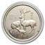 1989 China 10 Yuan Silver Sika Deer (Capsule)