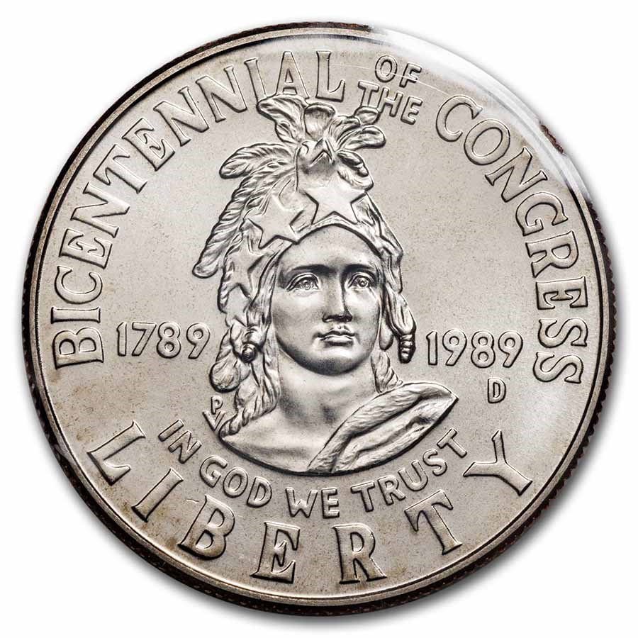 1989-D Congressional 1/2 Dollar Clad Commem BU (w/Box & COA)