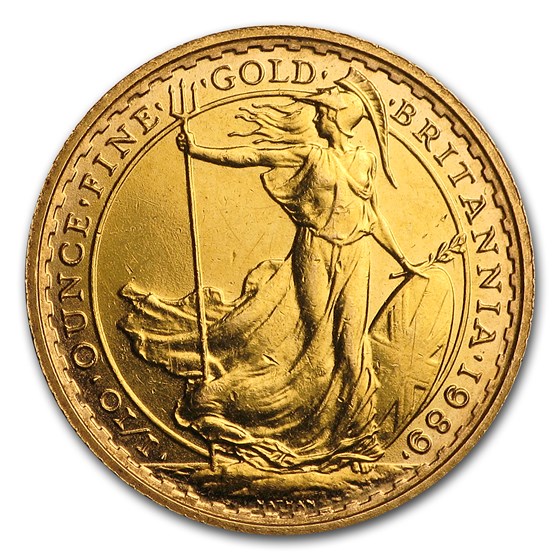 1989 Great Britain 1/10 oz Proof Gold Britannia 1989 Great Britain 1/10 oz Proof Gold Britannia