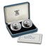 1989 Great Britain 2-Coin Silver £2 Proof Set