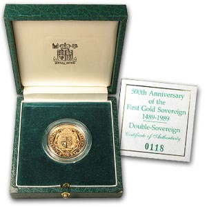 1989 Great Britain Proof Gold £2 (Box & COA) 1989 Great Britain Proof Gold £2 (Box & COA)