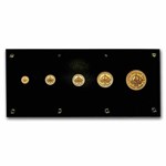 1989 Hawaii 5-Coin Gold King Kalakaua I Proof Set