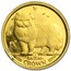 1989 Isle of Man 1/25 oz Gold Persian Cat