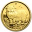 1989 Isle of Man 1/5 oz Gold Persian Cat