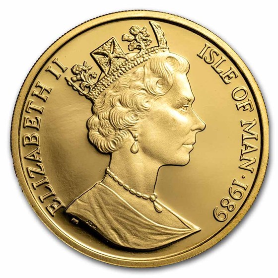 1989 Isle of Man 1 oz Gold Persian Cat Proof
