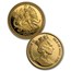 1989 Isle of Man Gold Angel Set (w/box and COA)