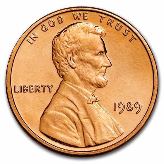 1989 Lincoln Cent BU (Red)
