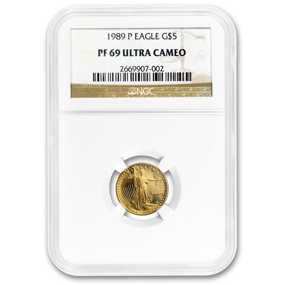 1989-P 1/10 oz Proof American Gold Eagle PF-69 UCAM NGC 1989-P 1/10 oz Proof American Gold Eagle PF-69 UCAM NGC