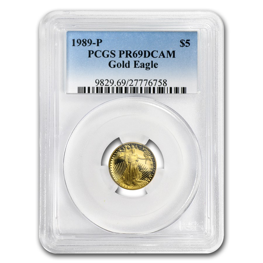 1989-P 1/10 oz Proof American Gold Eagle PR-69 DCAM PCGS