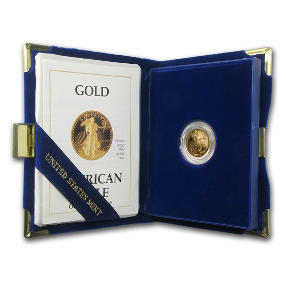 1989-P 1/10 oz Proof American Gold Eagle (w/Box & COA) 1989-P 1/10 oz Proof American Gold Eagle (w/Box & COA)