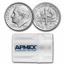 1989-P Roosevelt Dime 50-Coin Roll BU