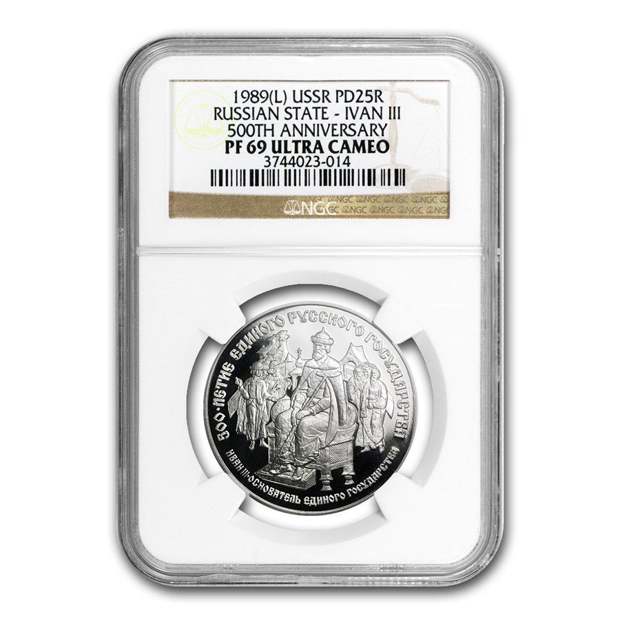 1989 Russia 1 oz Palladium 500th Anniversary PF-69 NGC