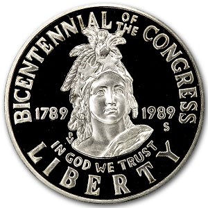 1989-S Congressional 1/2 Dollar Clad Commem Proof (Capsule only) 1989-S Congressional 1/2 Dollar Clad Commem Proof (Capsule only)
