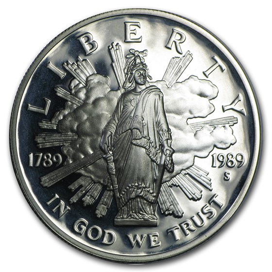 1989-S Congressional $1 Silver Commem Proof (Capsule Only) 1989-S Congressional $1 Silver Commem Proof (Capsule Only)